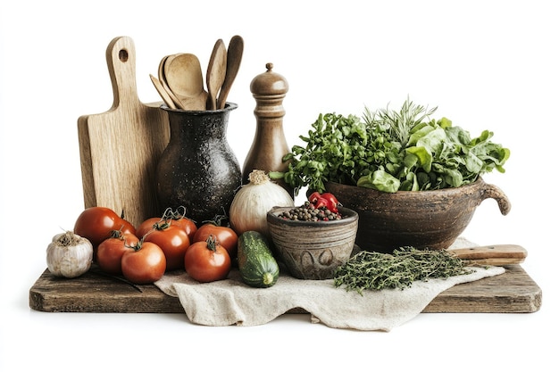 Składniki na blacie kuchennym